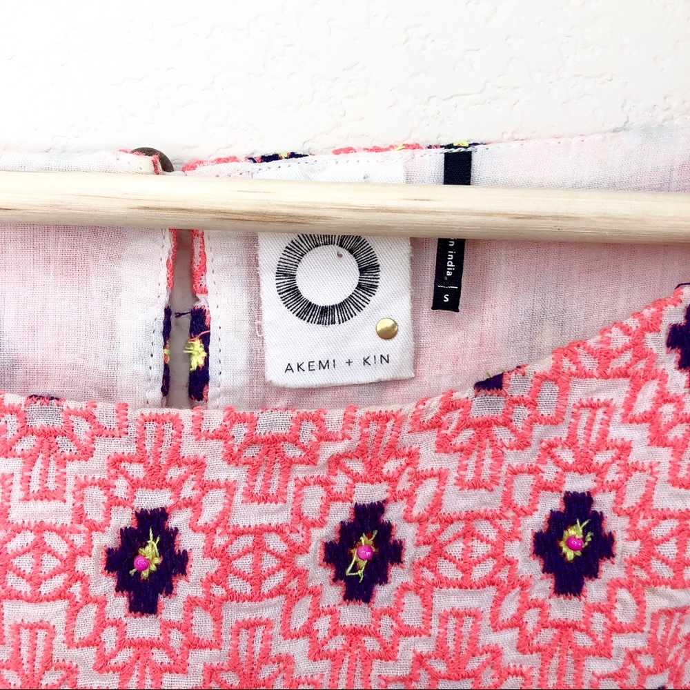 🆕 Anthropologie Multicolor Embroidered Tunic - Picture 6 of 15